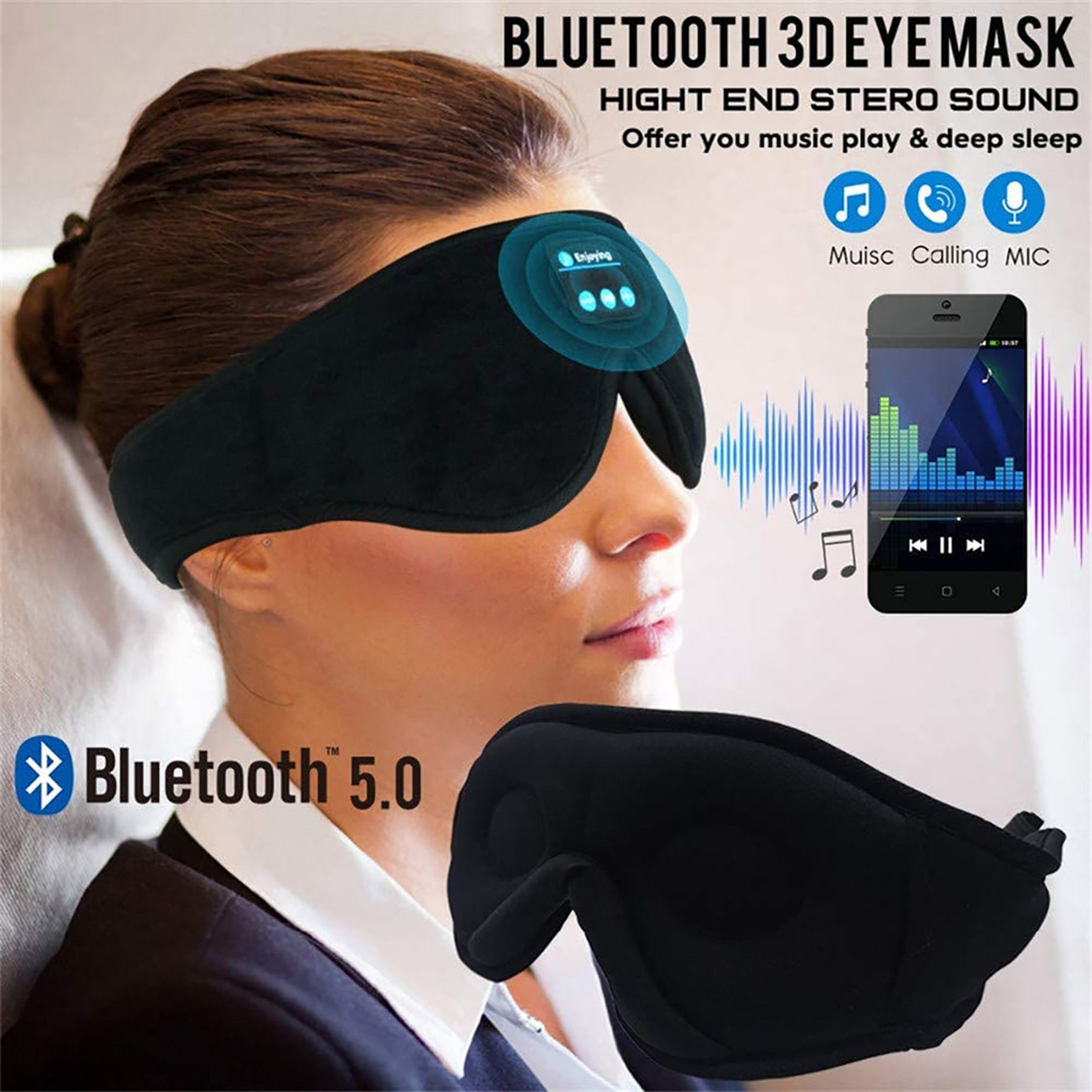 LONGÉ Lull bluetooth sleep mask